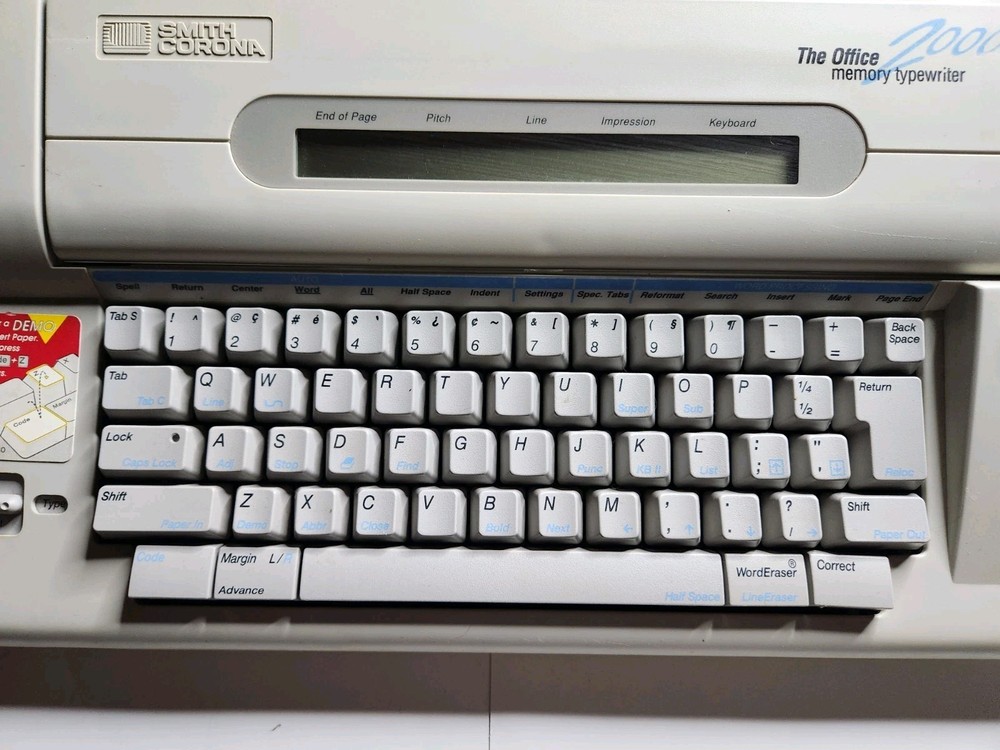Smith Corona The Office 2000 Memory Typewriter NA5HH Tested