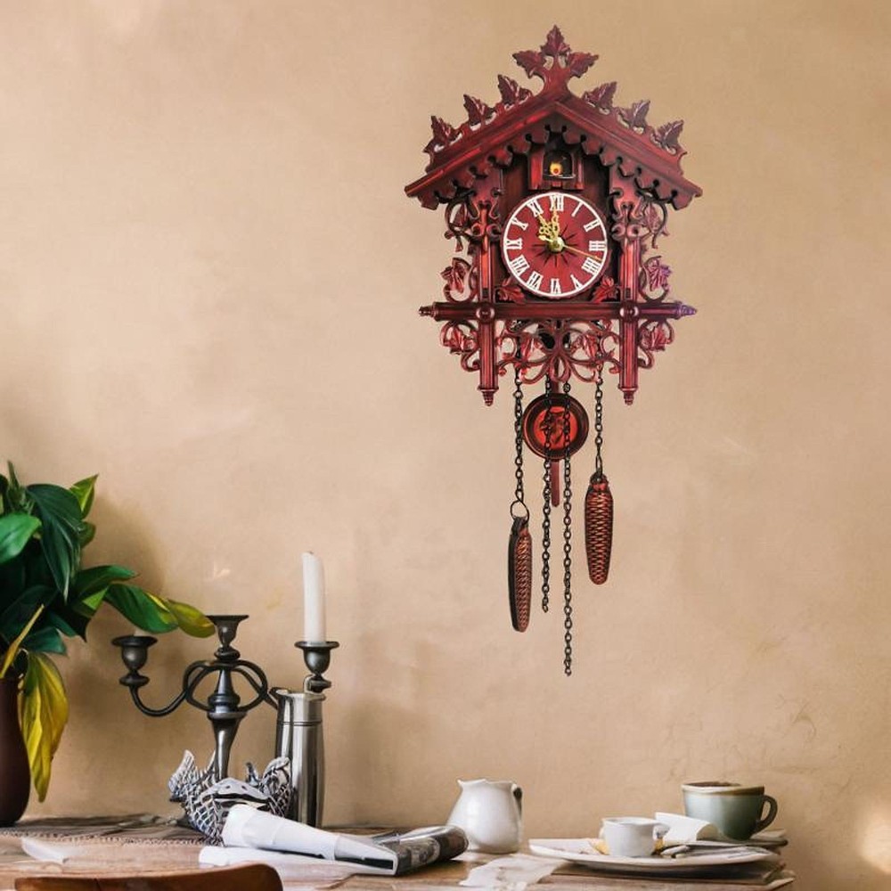 Wall Mounted Cuckoo Clock Home Decoration for Kitchen Dining Room Versatile