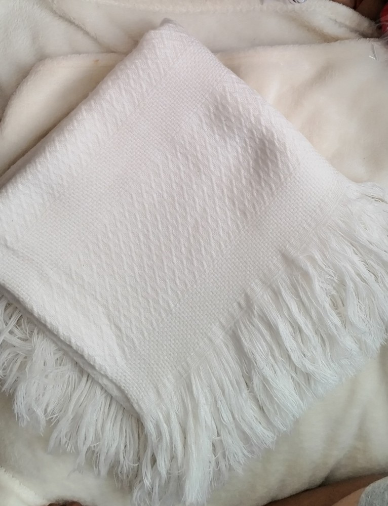 White Pram Blanket