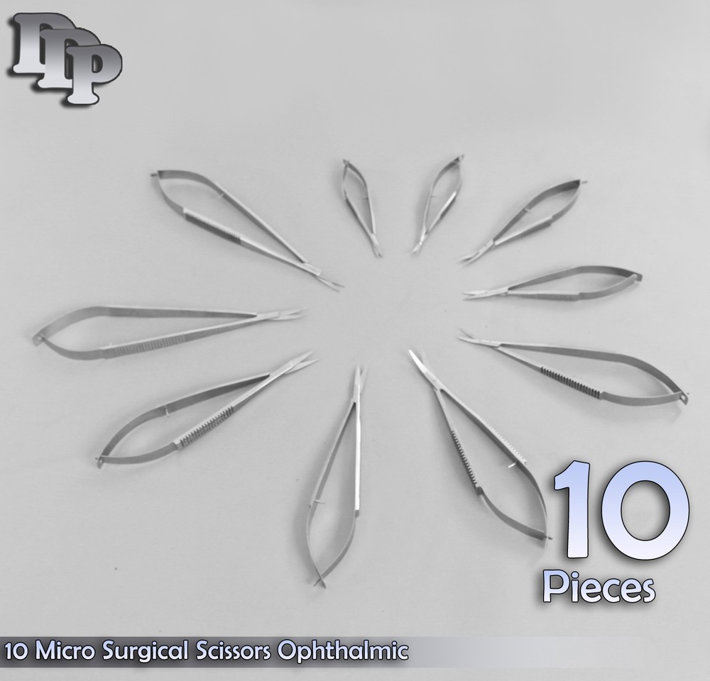 10 Micro Surgical Scissors Ophthalmic & Lab Instruments