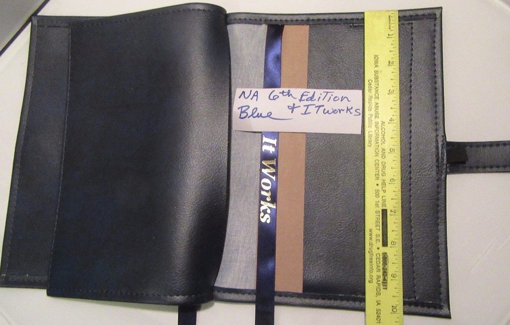 Narcotics Anonymous NA 6th Basic Text & How an Why Blue double book Cover Coin