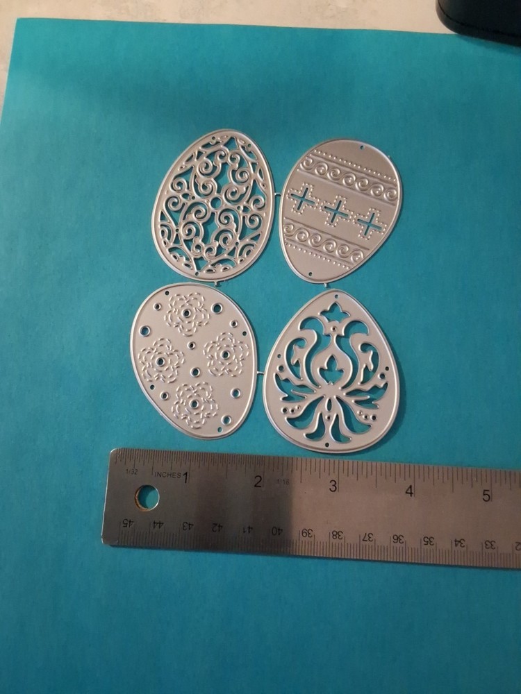 Metal Dies EASTER EGGS 4 Dies