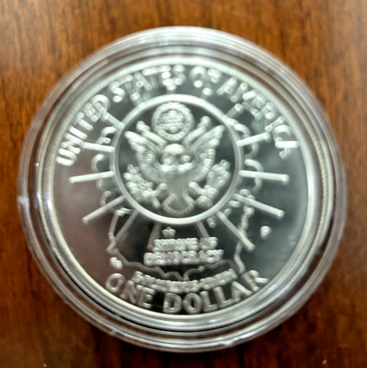 1991-P Mount Rushmore Commemorative Silver Dollar Uncirculated