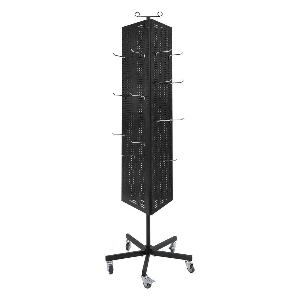 Metal Jewelry Display Stand Mobile Triangular Display Stand DIY Pegboard & Hook