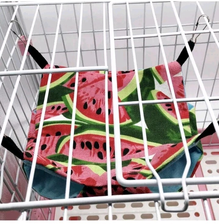 Hamster Hammock Pet Hammocks Hanging Bed Nest Double Layer Canvas SIZE LARGE