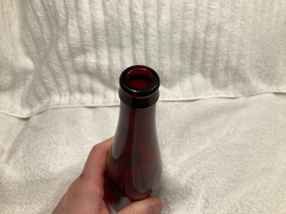 Royal Ruby 1949 Anchorglass Schlitz 67-37 9.5" Experimental Rare