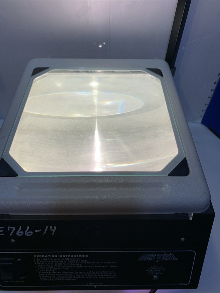 Overhead Projector Master Pproducts OHP14 Tested and Cleaned WORKING