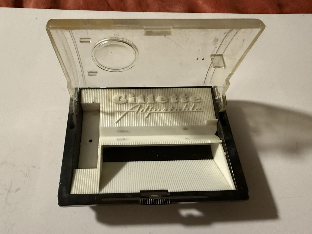 Vintage Gillette Adjustable Hard Plastic Case Only The Case