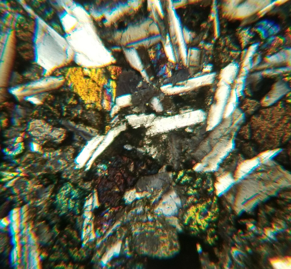 Thin-section Mount from DSDP Hole 285A Petrographic Microscope Slide 30-285A-9-2