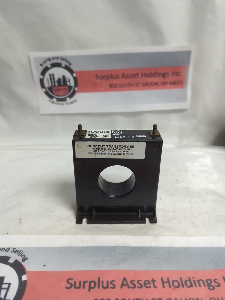 UNBRANDED,5SFT-102,CURRENT TRANSFORMER PRE-OWNED