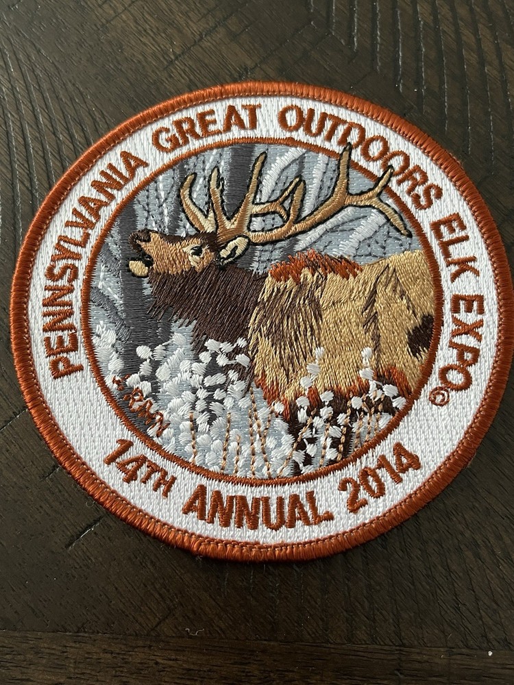 2014 PENNSYLVANIA GREAT OUTDOORS ELK EXPO PATCH 4" DIAMETER
