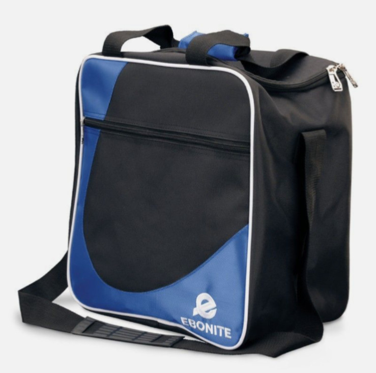 Ebonite Basic Single Tote Bowling Bag Black/Blue