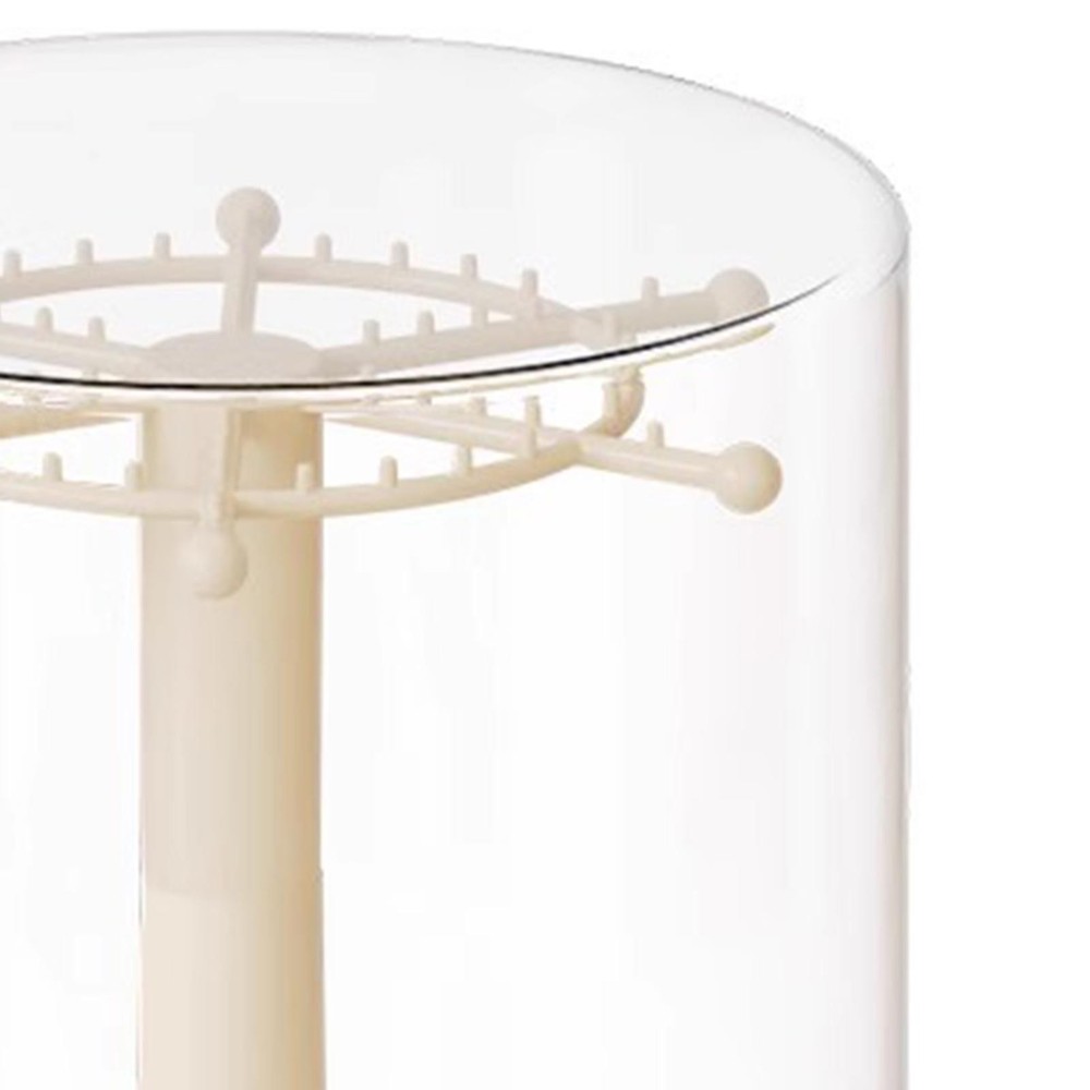 Figure Clear Display Case Doll Storage Box 360° Rotating Multipurpose Desktop