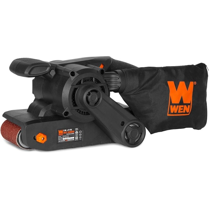 7.5 Amp Handheld Belt Sander Variable Speed Portable Tool Quick Release Tension