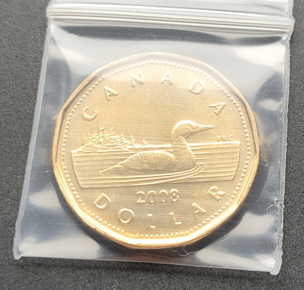 *** CANADA  LOONIE  2008  ***  FROM  MINT  ROLL ***