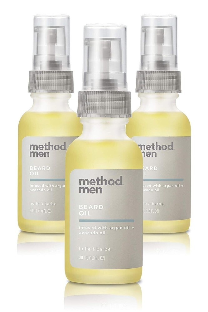 Method Men Beard Oil, Sea + Surf, 1 Ounce, 3 pack & NEW