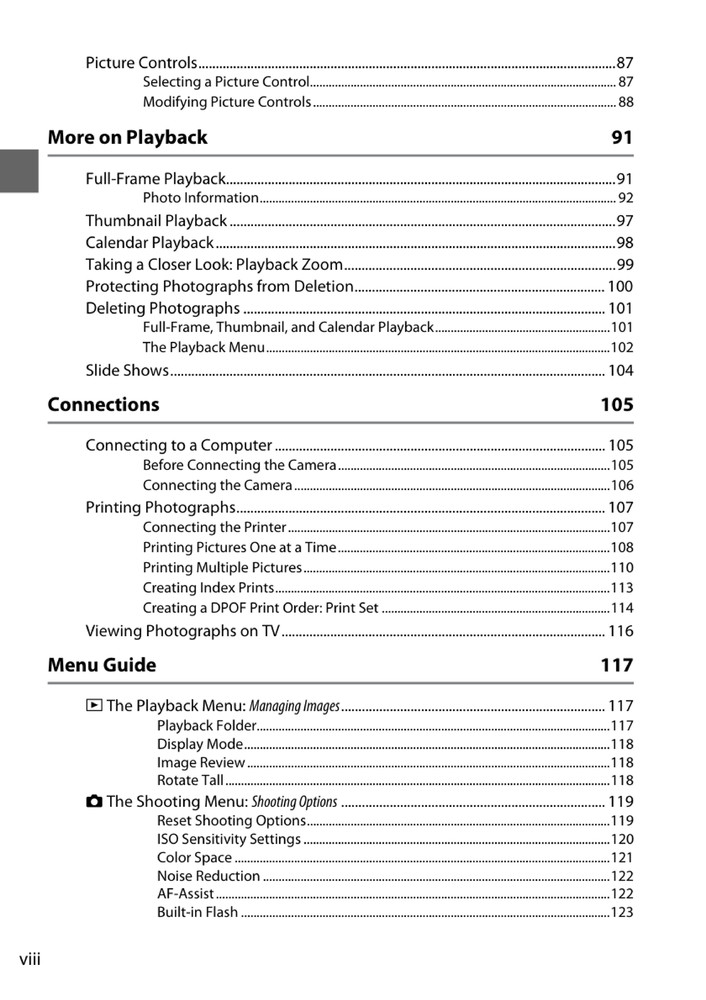 Nikon D3000 — User Reference Manual Guide — 1/2 Size, 5.5" x 8.5" Small Compact