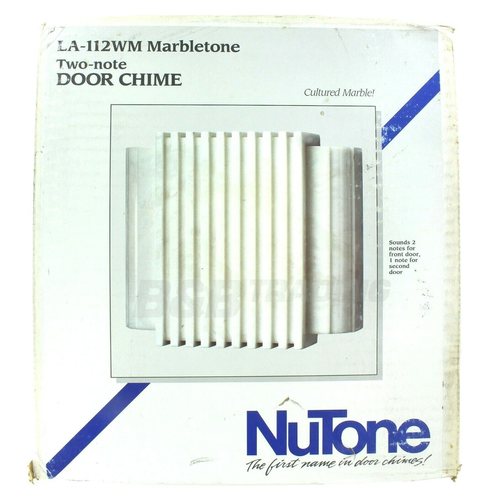 Nutone Two-note Door Chime LA-112WH Cultured Marble