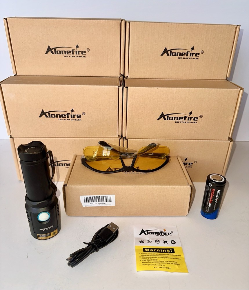 UV Flashlight Strong 45 W USB, Rechargable