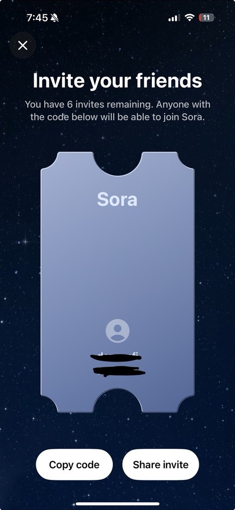 Sora.ai invite code
