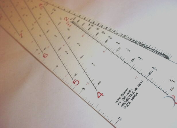 Trajectory Graph 155mm Howitzer Cannon Artillery With HE Projectile Military