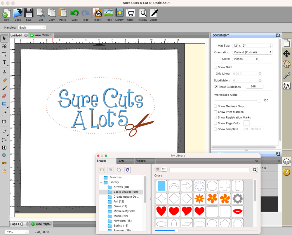 Sure Cuts A Lot 5 Electronic Cutting Machine Software