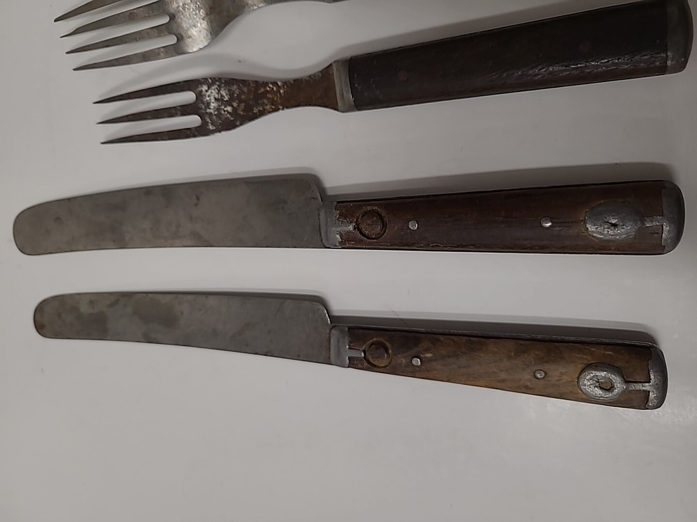 Primative Civil War era Silverware collection