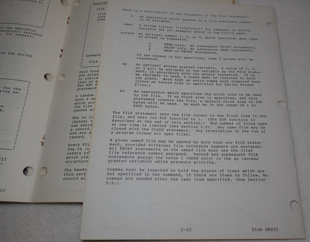 Processor Technology Extended Disk BASIC 1978 Vintage Original User's Manual