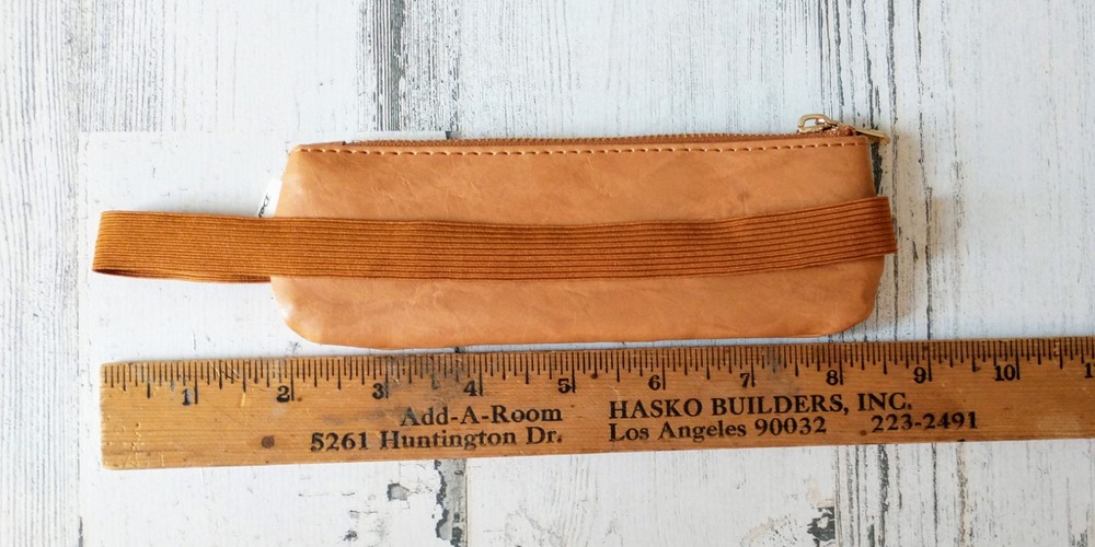 Denik Notebook Pencil Pouch Caramel With Stretch Band