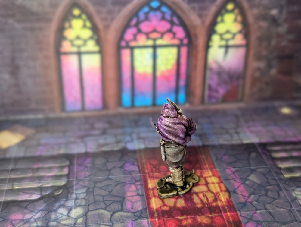 Well painted rogue with daggers d&d miniature