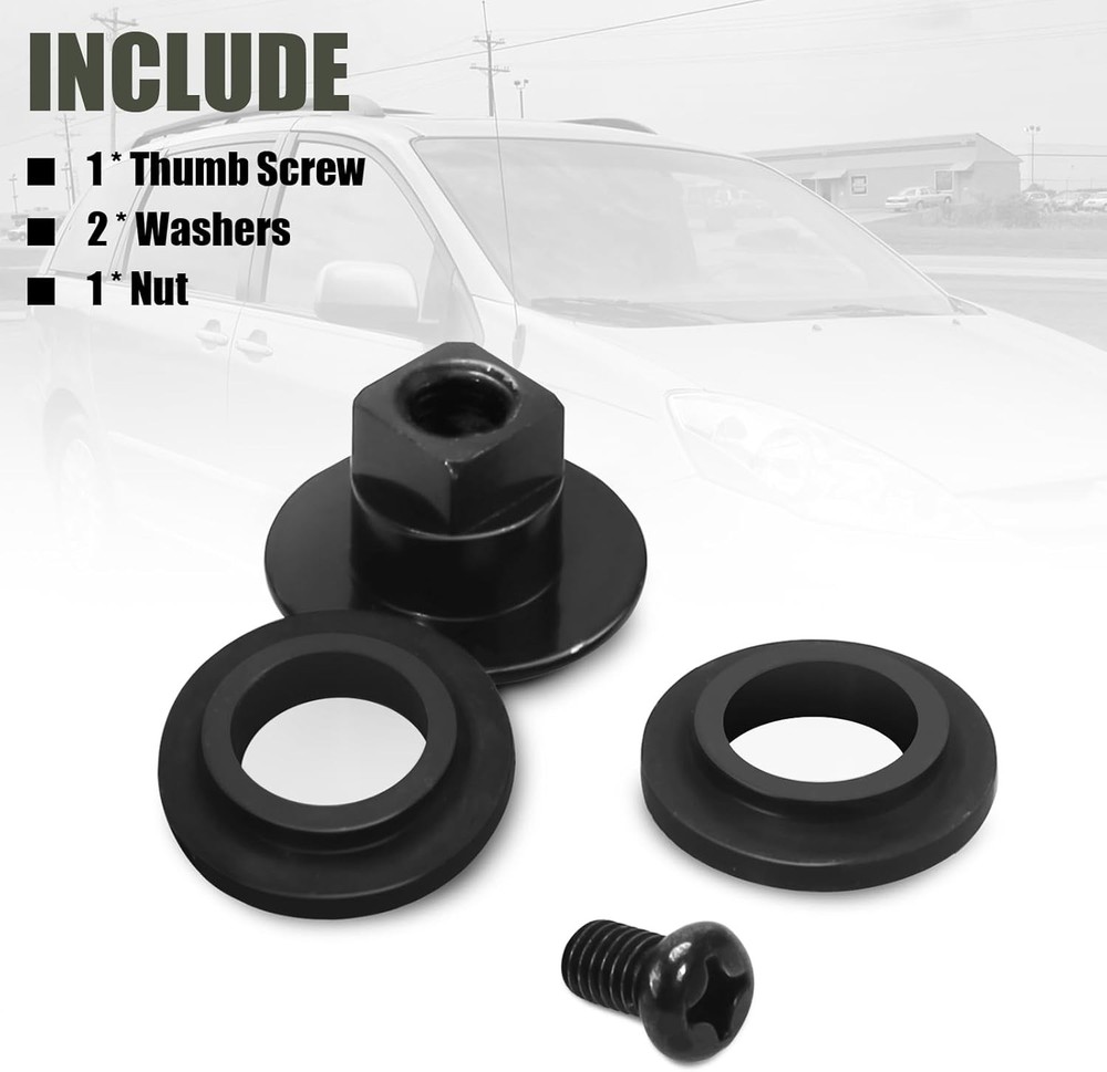 Rear Window Latch Bolt Nut Screw Replacement
