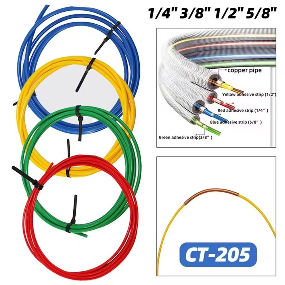 PE Plastic Copper Pipe Bending Protector Strip Set for Air Conditioner Installat