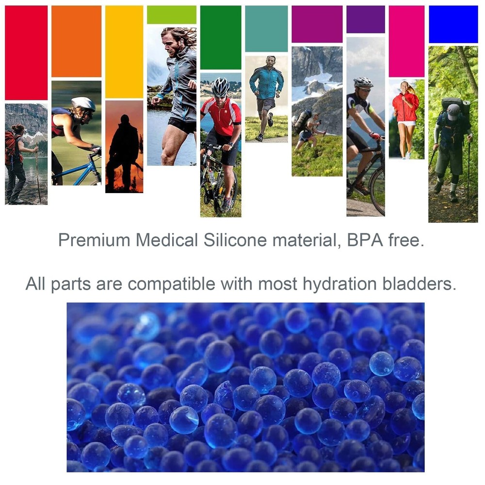 Hydration Bladder Bite Valve Replacement Mouthpiece Fit for Any Water Backpac...