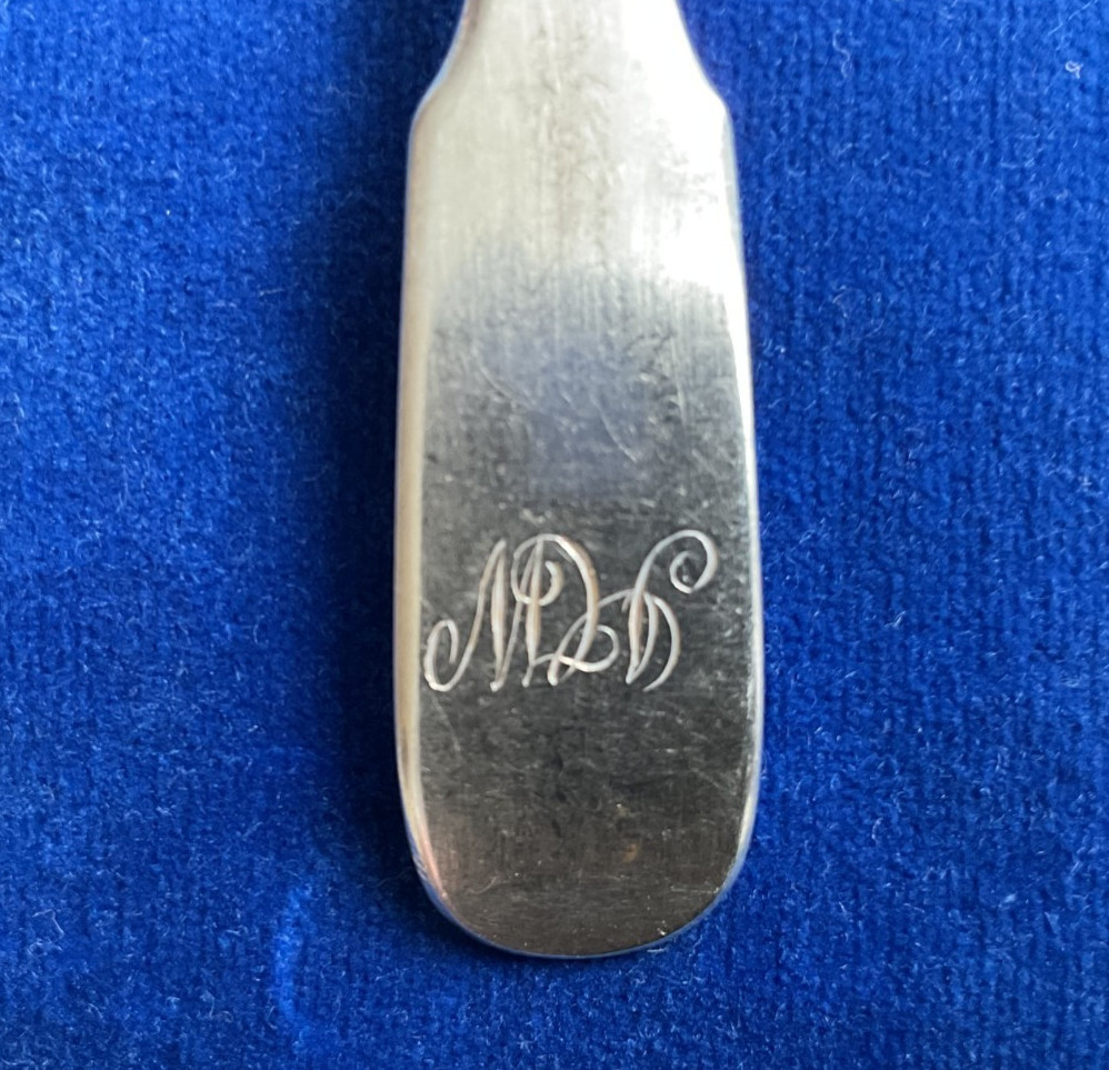 SOLID STERLING SILVER 5 TEASPOONS HALLMARKED GLASGOW 1841 106 g
