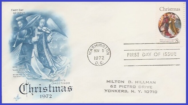 USA3 #1471 ADDR ARTCRAFT FDC   Christmas Angels