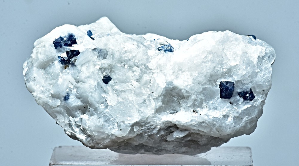 Natural Blue Spinel Crystals On Matrix 29 Gram