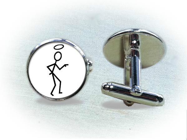 The Saint Cufflinks or Tie Clip