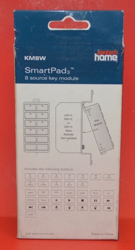 Xantech Home SmartPad3 8 Source Key Module KM8W 042777310036