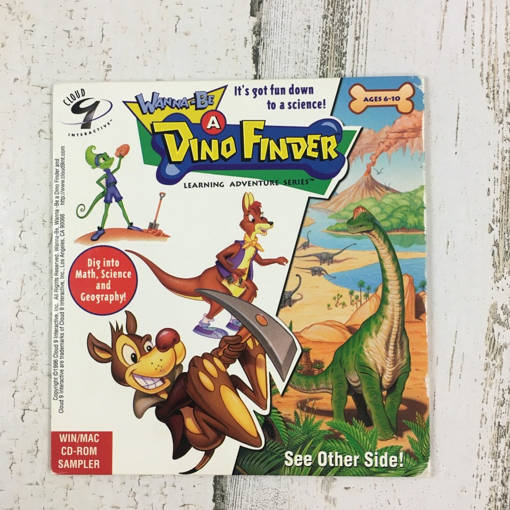 How to Draw the Marvel Way SAMPLER 1996 CD-ROM PC Cloud 9 Dino Finder Comics