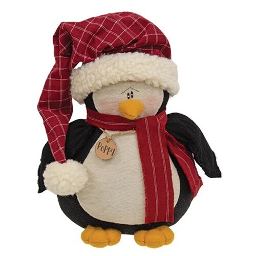 NEW PRIMITIVE DOLLS PENGUINS PLUSH Christmas 3 Assorted Winter Rustic Plush