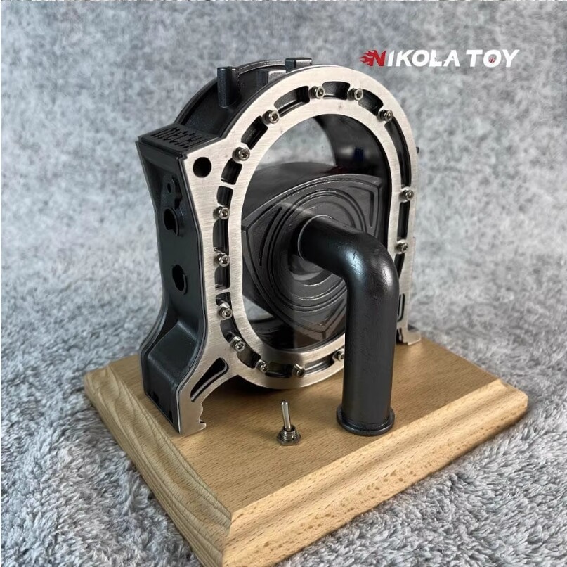 Rotor Engine Wankel Engine Model Rotatable Stainless Steel Desktop Ornament Gift