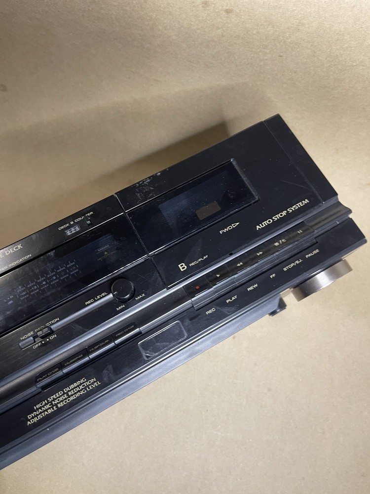Dual Cassette Deck Pyramid Model PR-331D Tested Works Great Clean