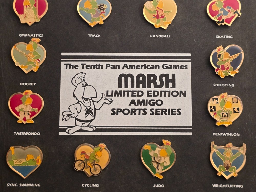 1985 Pan Am Games Marsh Limited Edition Pin Set