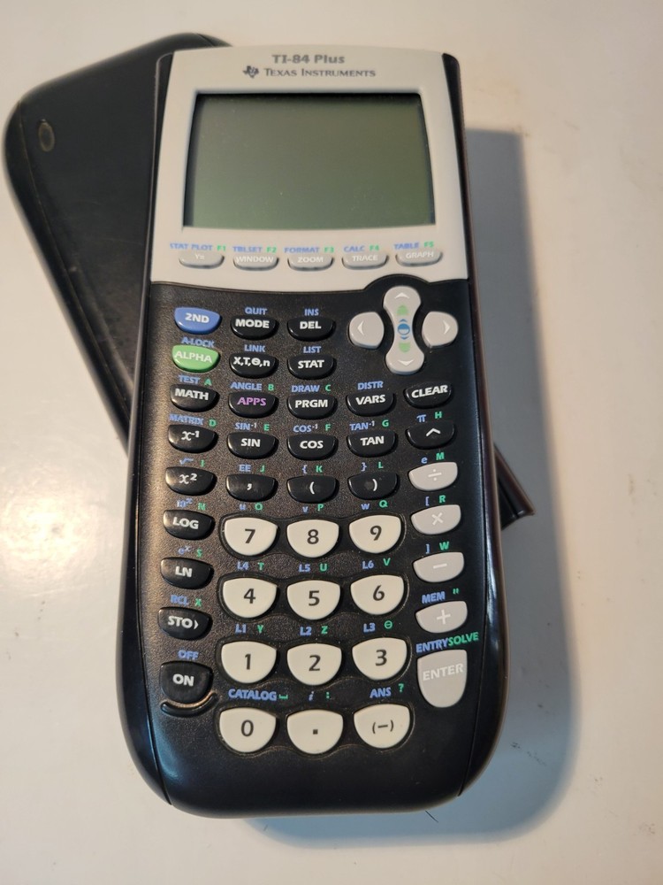 Texas Instruments TI-84 Plus Graphing Calculator - Black Tested Working