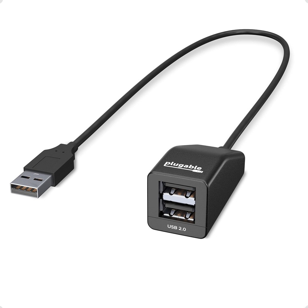 2-in-1 USB Splitter with Dual USB 2.0 Ports, Compatible with Windows, Linux, ...