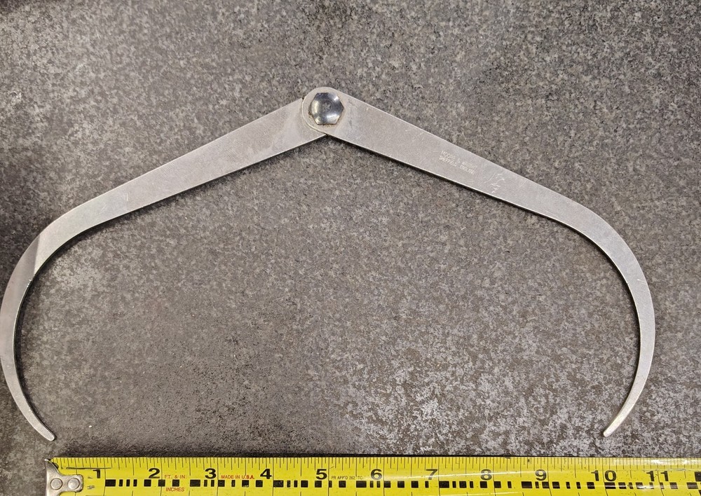 🗽MOORE & WRIGHT 10 ID / OD CALIPER MACHINIST/ TOOLMAKER EXCELLENT CONDITION