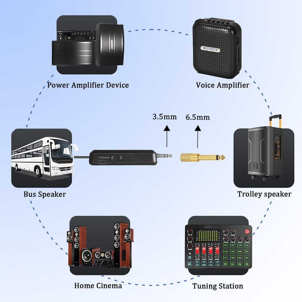 2.4G Wireless Instruments Microphone Saxophone Microphone Portable Handheld Mini