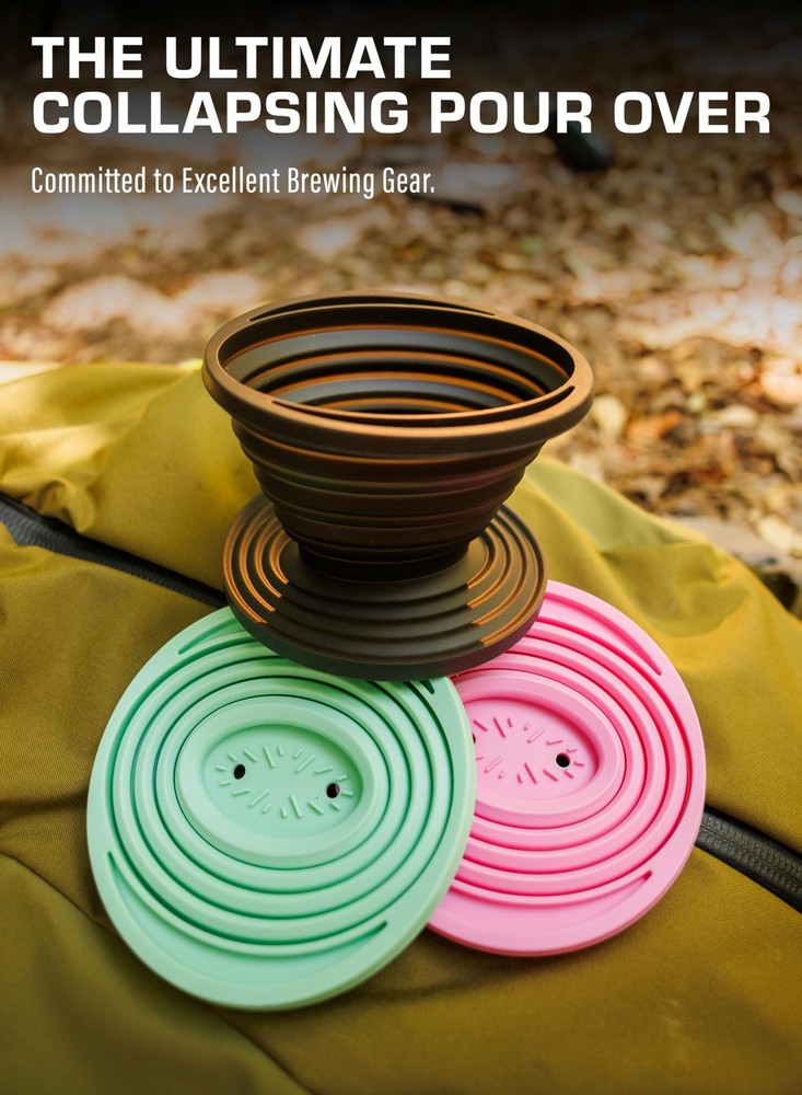 Sierra Collapsible Coffee Pour over Dripper ? Camping Coffee Filter ? Includes P