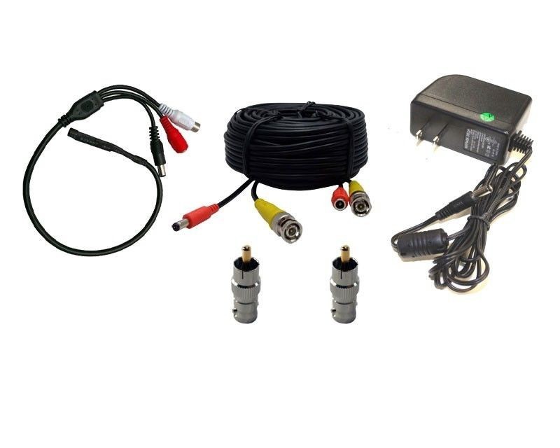 CCTV High Sensitive Microphone Security Camera RCA Audio Mic DC Power n Cable B8