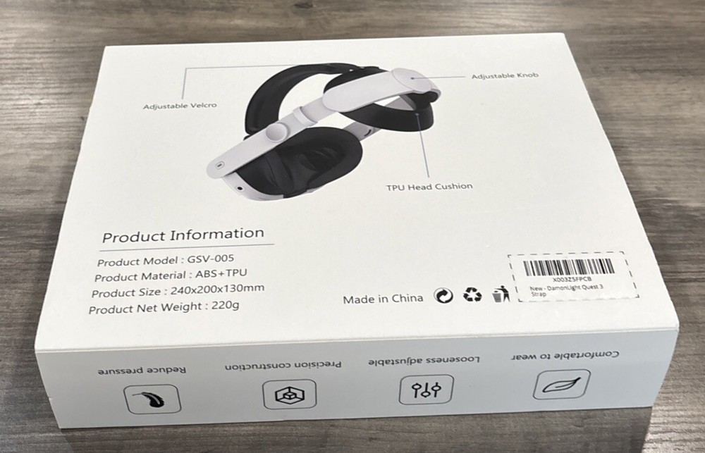 For Oculus Meta Quest 3 VR Head Strap Adjustable Upgraded Elite Pressure Free